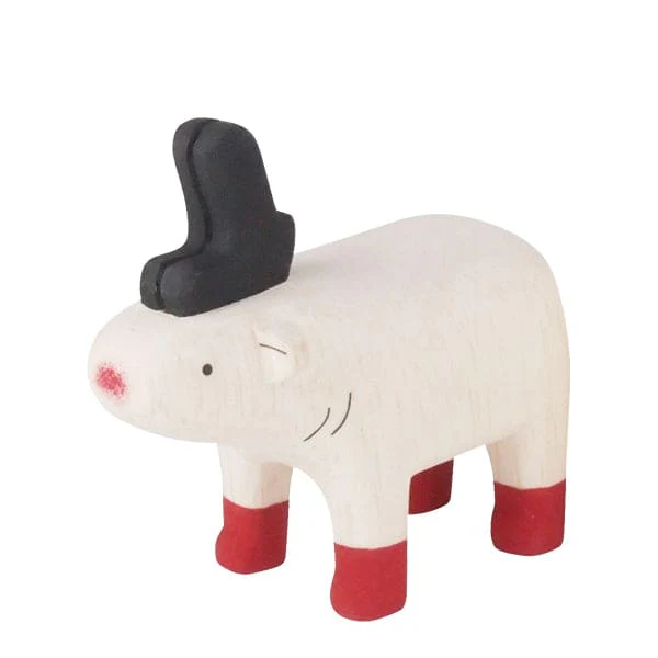 Figurines d'animaux en bois